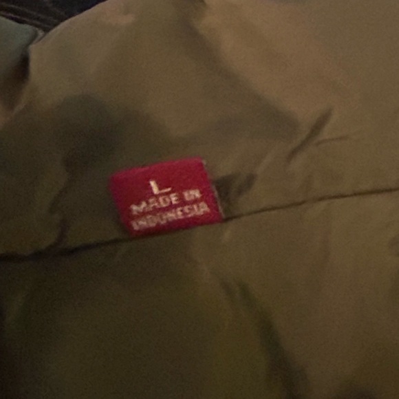 Levis coat Women’s Duck Down Faux Fur Hooded Parka Jacket L - Picture 5 of 8